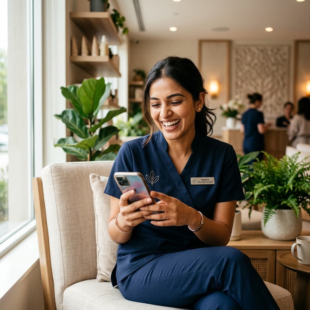 Wellness professional feeling safe